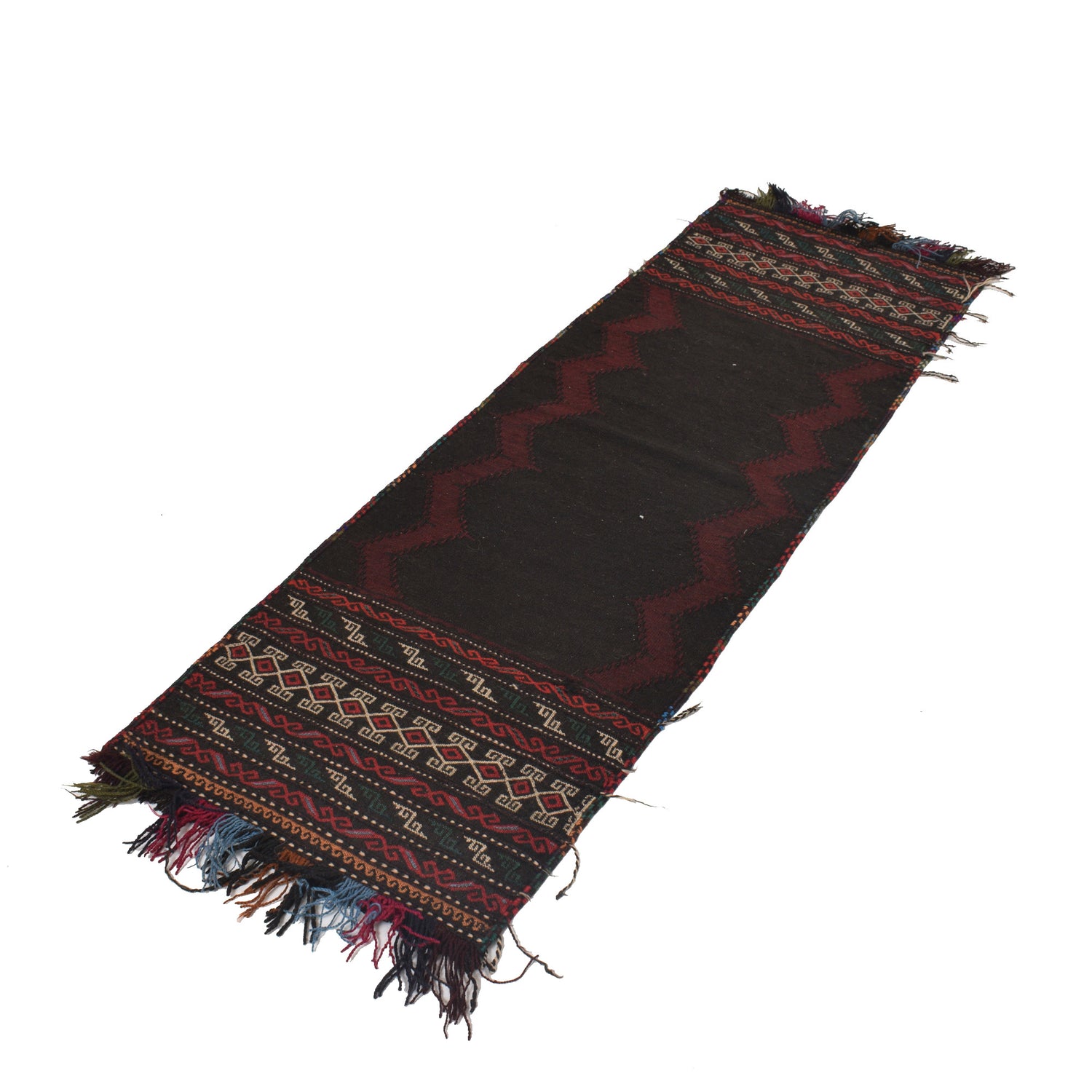 Hand Knotted Table Sheet Dhurrie Runner 1' 10" x 5' 7" (ft) - No. B21338