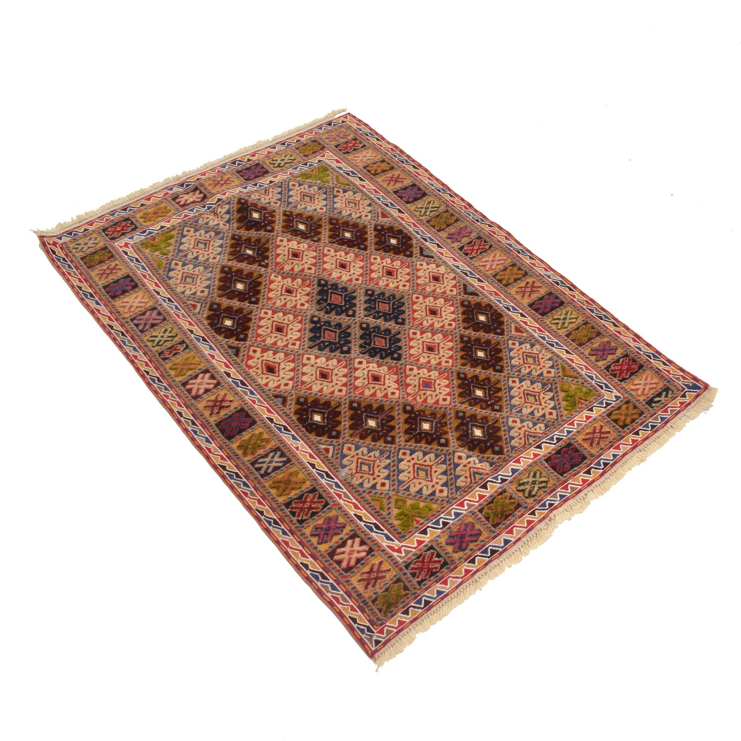 Luxury Kilim Rug 2' 8" x 3' 8" (ft) - No. B21525