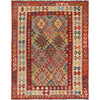 Handmade Vegetable Kilim 5' 0 x 6' 5 (ft) - No. B21597