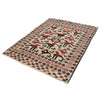 White Sumak Kilim 4' 5 x 5' 6 (ft) - No. B21967