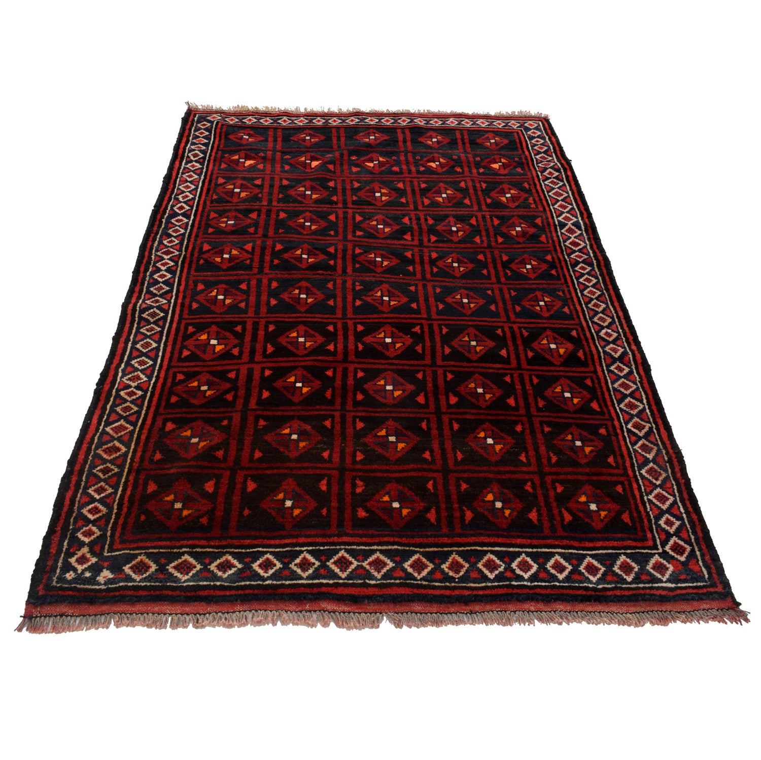 Traditional Baloch Rug 4' 1 x 5' 9 (ft) - No. B23711