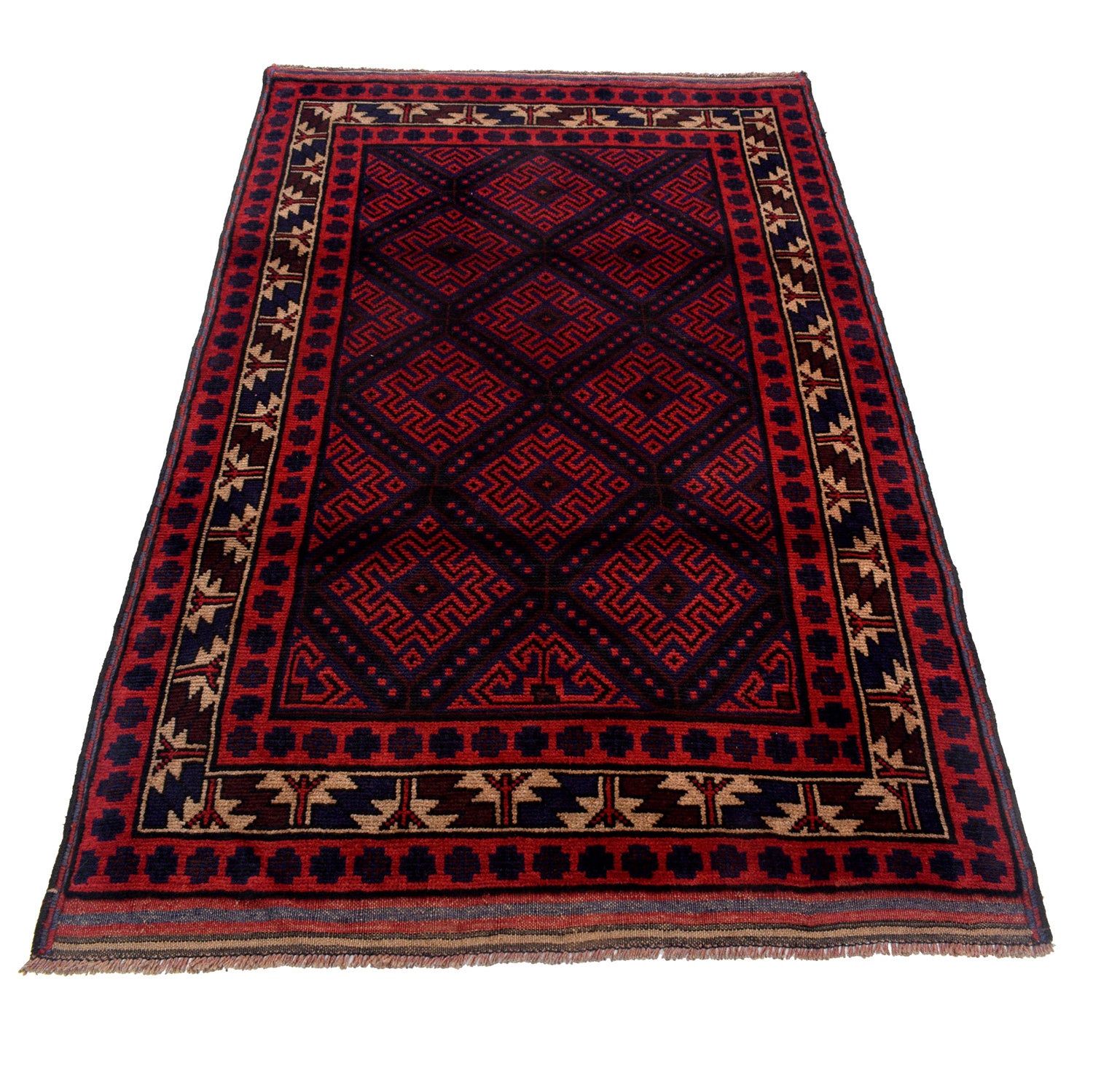 Handmade Baluchi Rug 3' 8 x 5' 7 (ft) - No. B23760