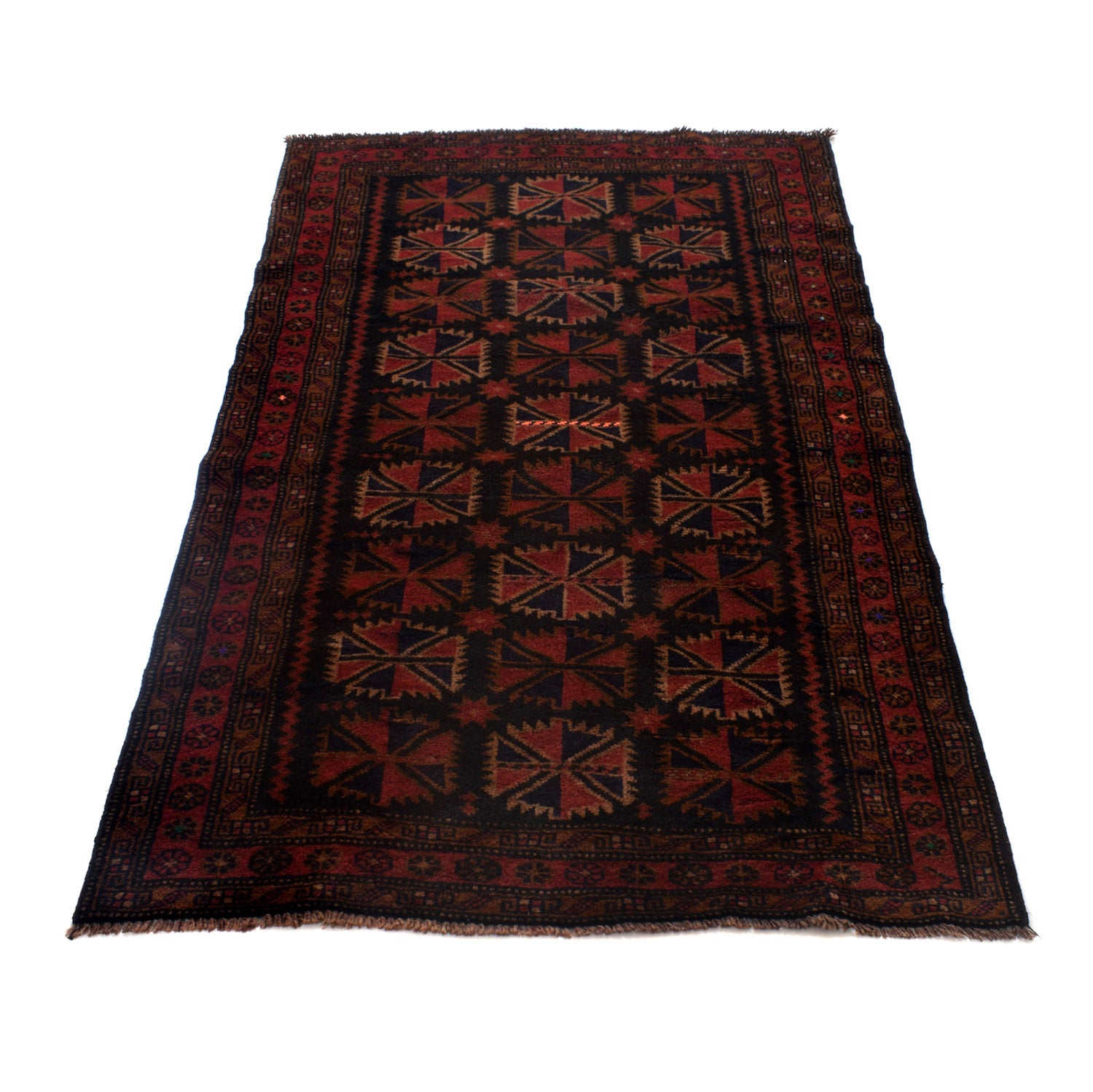 Tribal Baloch Rug 3' 6 x 5' 9 (ft) - No. B24431