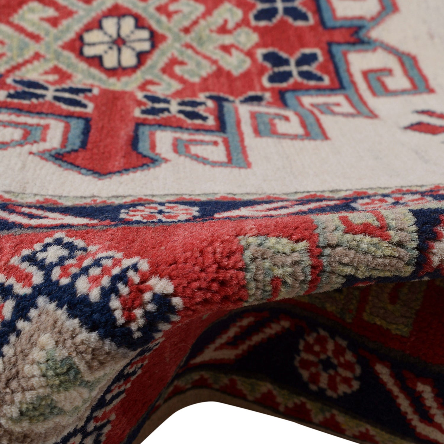 Ivory Color Kazak Rug 8' 2 x 9' 6 (ft) - No. B26359