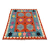 Handmade Vegetable Kilim 4' 1 x 5' 5 (ft) - No. B26665