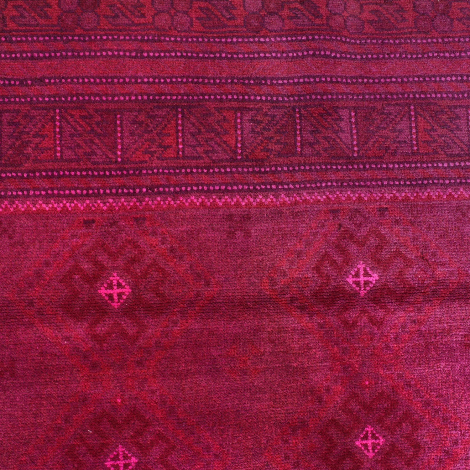 Pink Overdyed Rug 3' 5 x 6' 0 (ft) - No. B26779