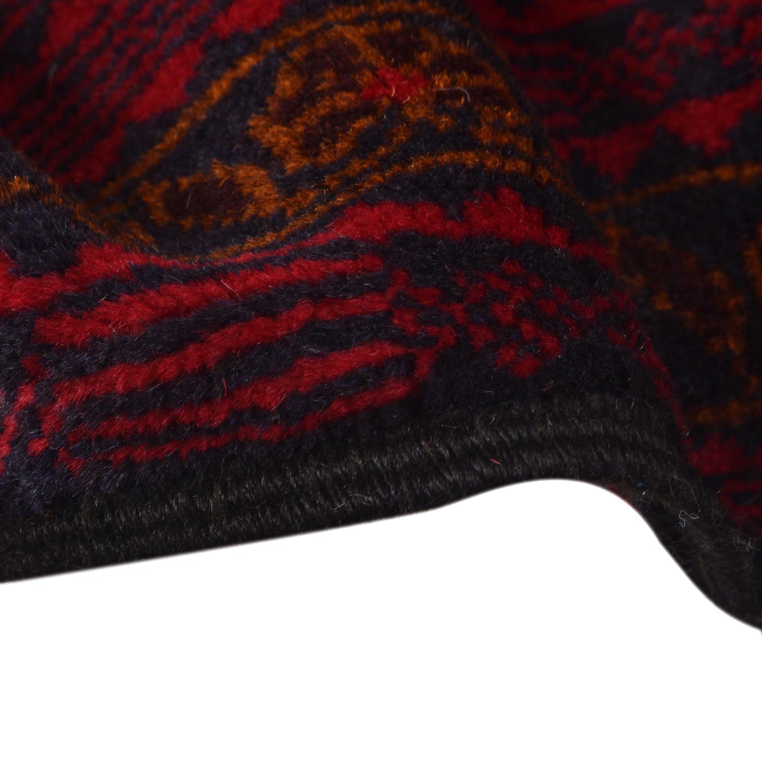 Red Color Baluchi Rug 9' 6" x 12' 7" (ft) - No. B28048