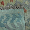 Green Overdyed Kelim Runner 2' 6" x 6' 3" (ft) - No. B29184