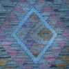 Blue Color Overdyed Kelim Runner 2' 0" x 4' 11" (ft) - No. B29189