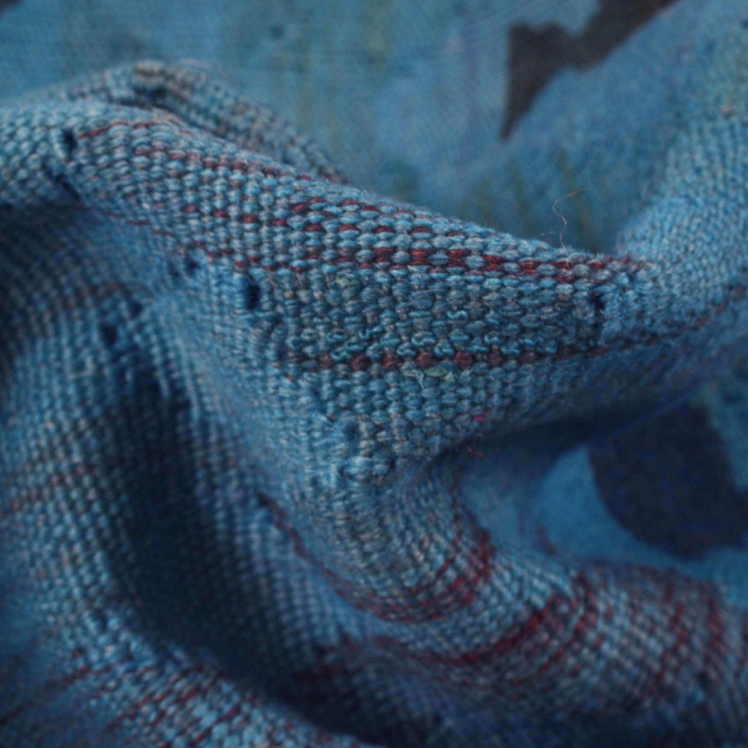 Overdyed Kilim 3' 4" x 4' 6" (ft) - No. B29198