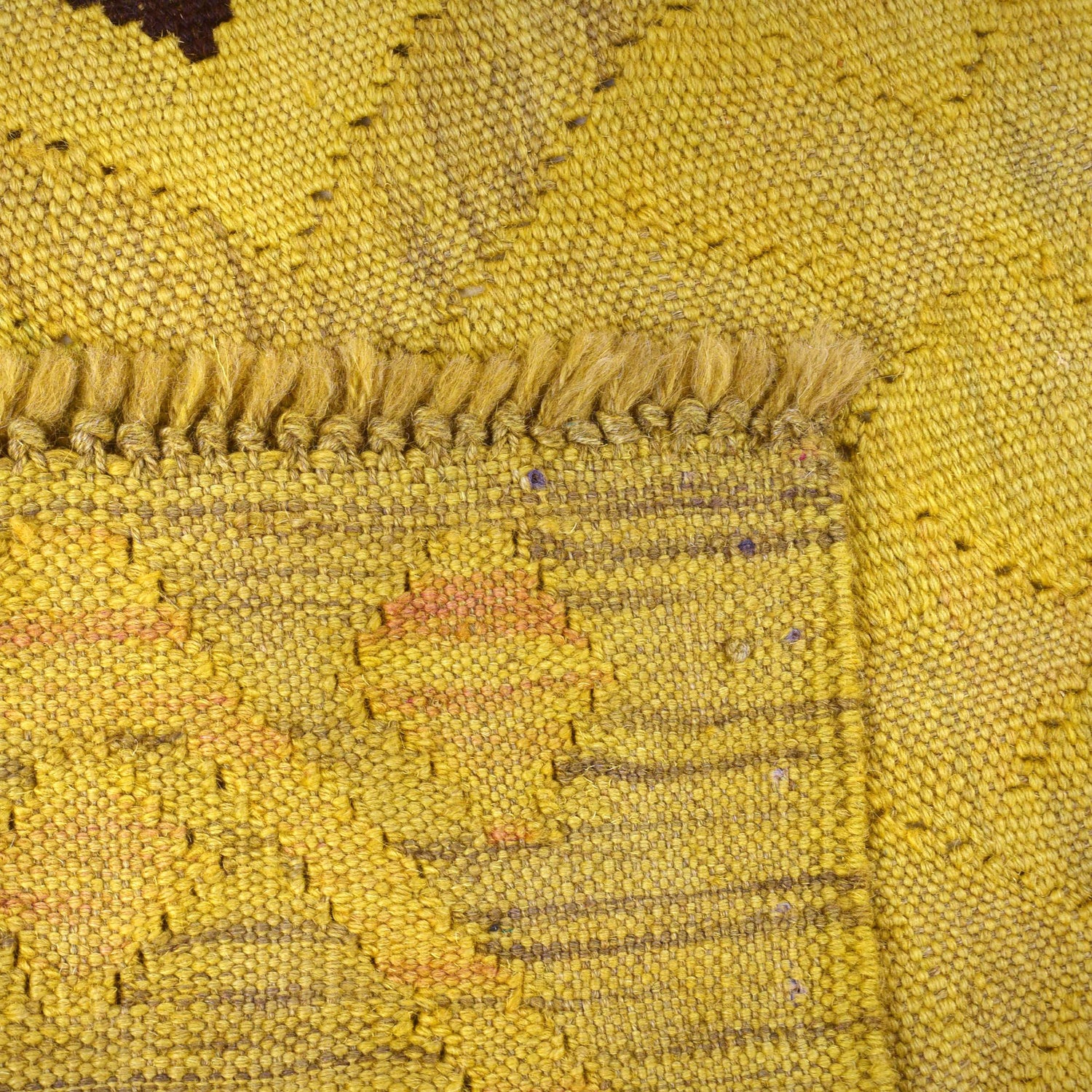 Yellow Overdyed Kelim 3' 6" x 4' 7" (ft) - No. B29199