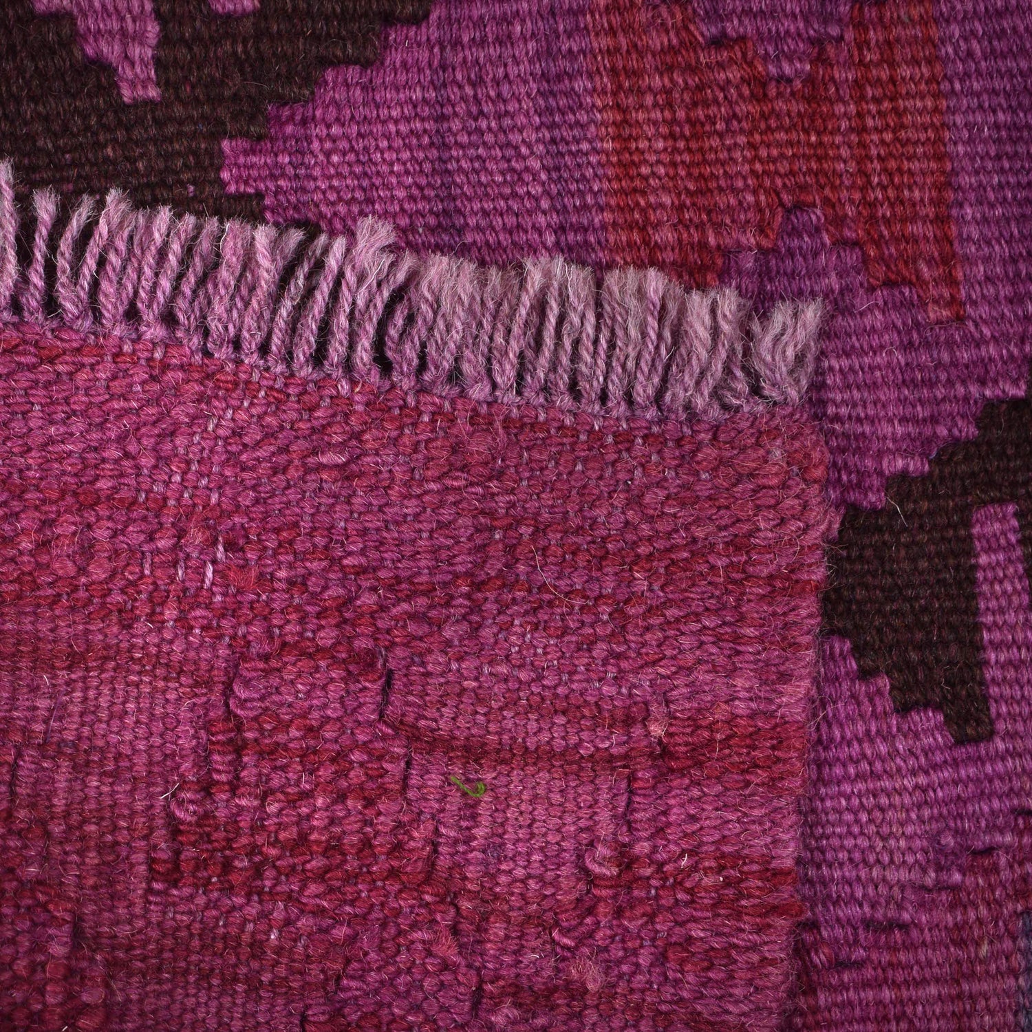 Purple Overdyed Kelim 2' 0" x 2' 7" (ft) - No. B29214