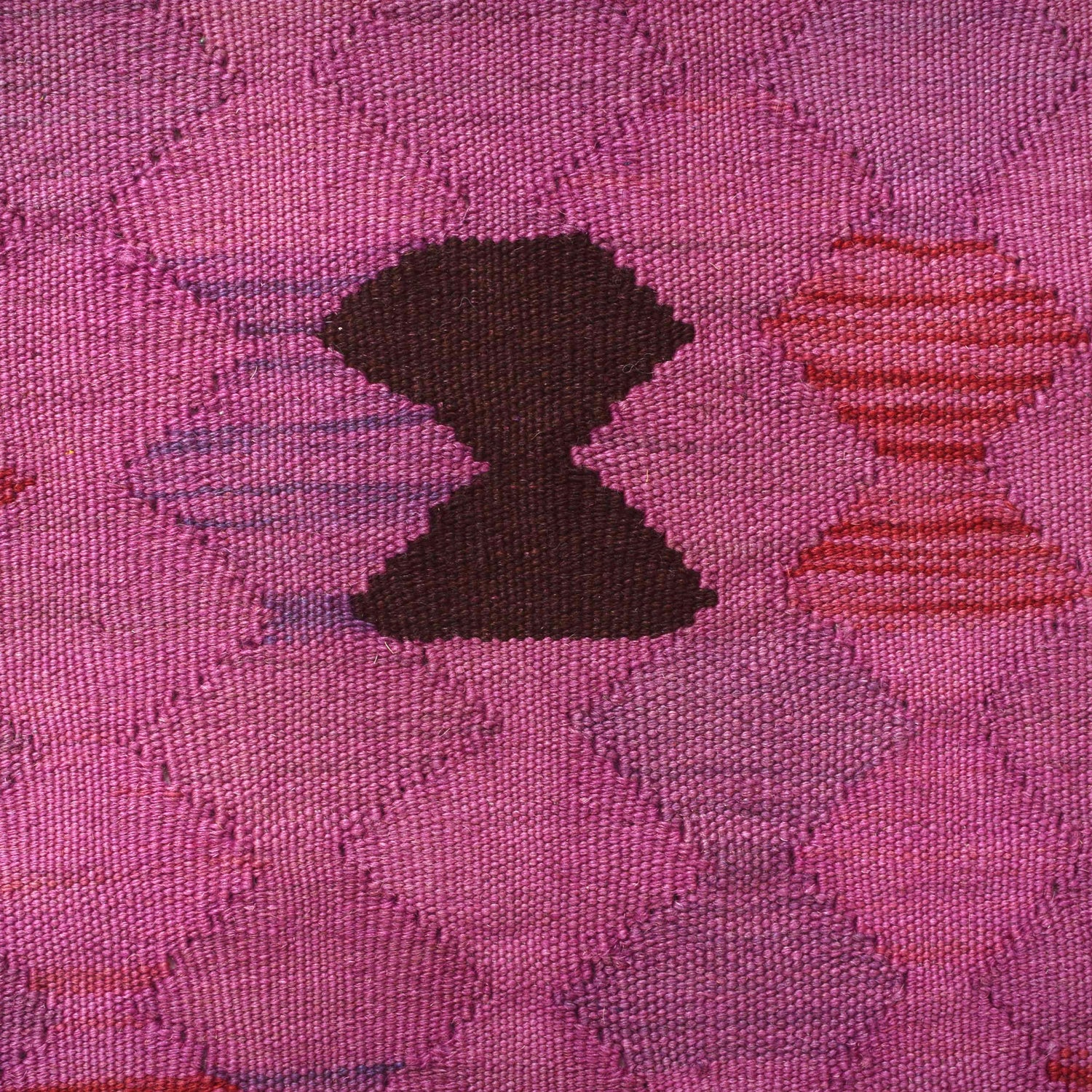 Hand Knotted Overdye Dhurrie 4' 0" x 5' 7" (ft) - No. B29230