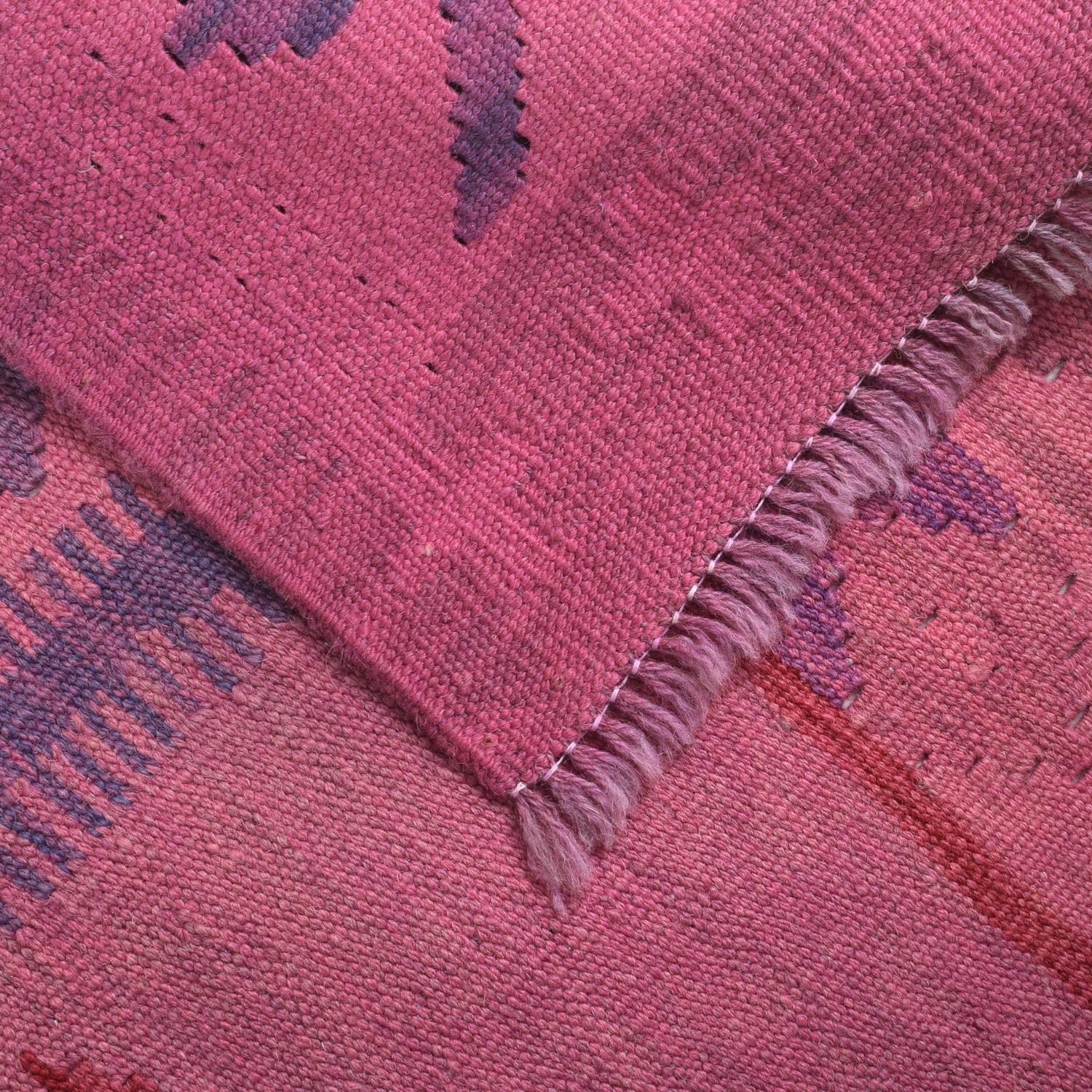 Handmade Overdyed Kilim 3' 7" x 5' 1" (ft) - No. B29232