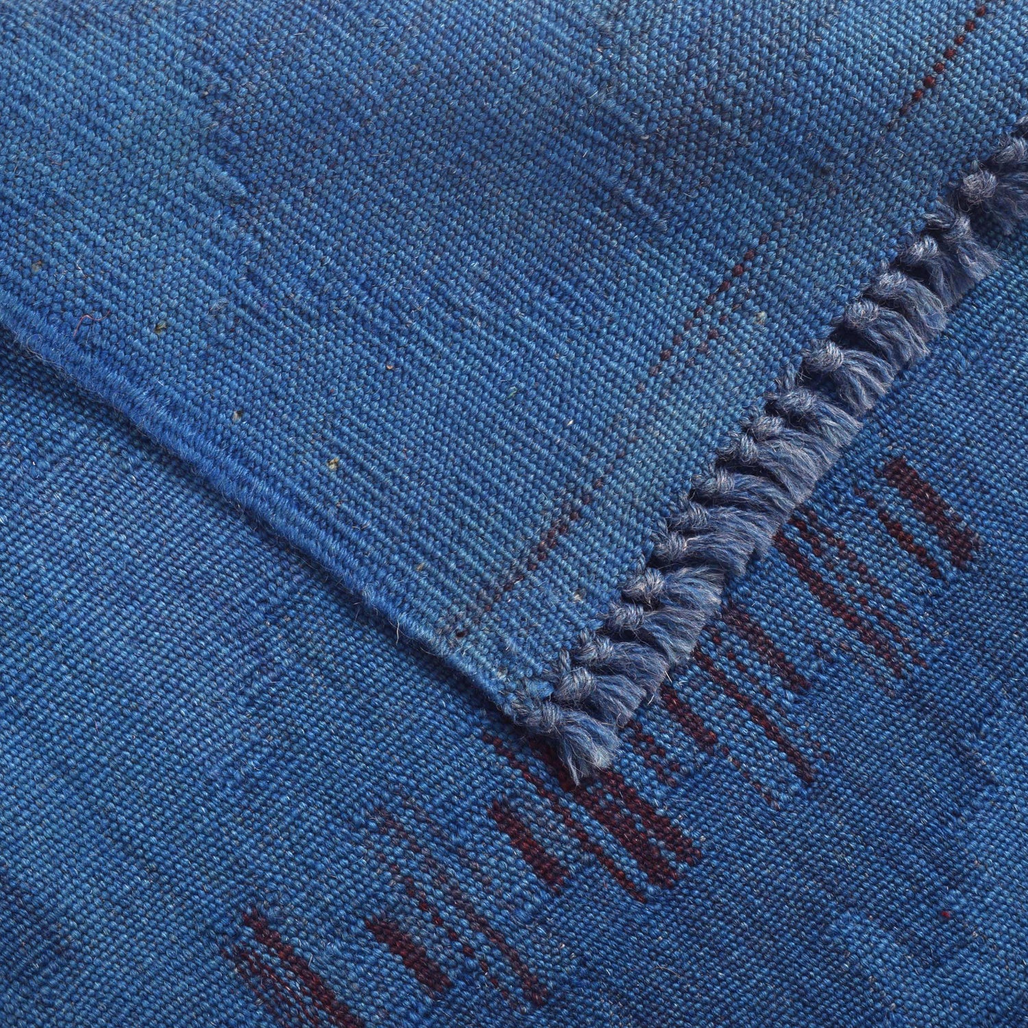 Blue Color Overdyed Kelim 3' 11" x 5' 8" (ft) - No. B29239