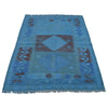 Handmade Overdyed Kilim 3' 6" x 5' 2" (ft) - No. B29240