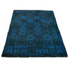 Blue Color Overdyed Rug 3' 5" x 4' 9" (ft) - No. B29243