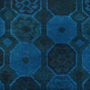 Blue Color Overdyed Rug 3' 5" x 4' 9" (ft) - No. B29243