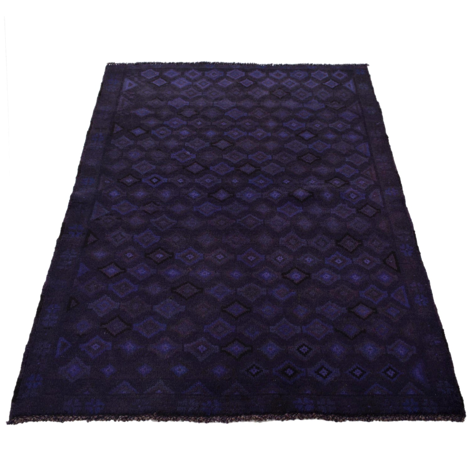 Handmade Overdyed Rug 3' 4" x 4' 9" (ft) - No. B29250