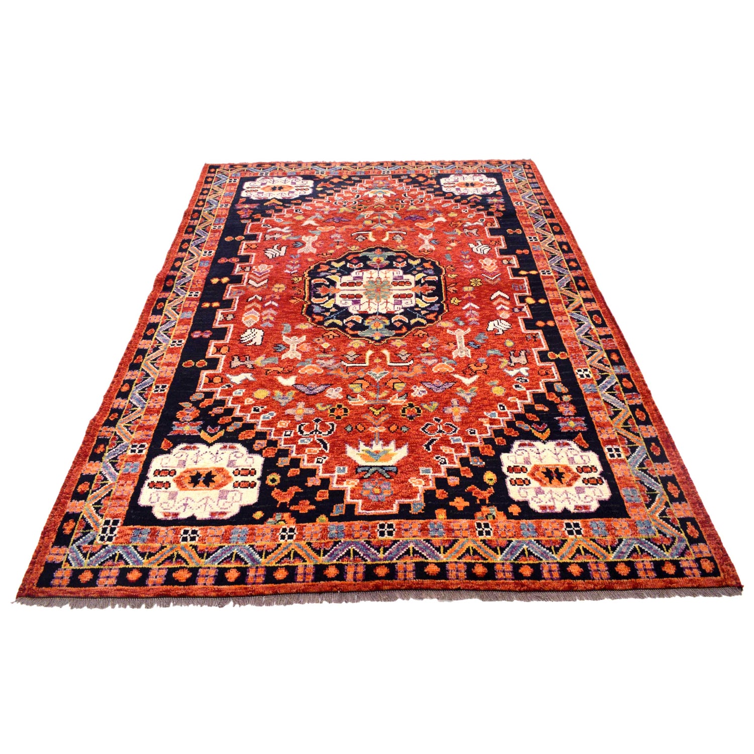 Handmade Sherazi Rug 5' 8" x 8' 0" (ft) - No. B29776