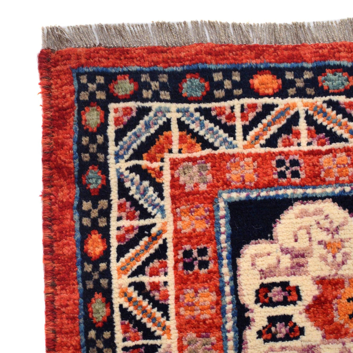 Red Color Shirazi Rug 5' 7" x 7' 7" (ft) - No. B29780