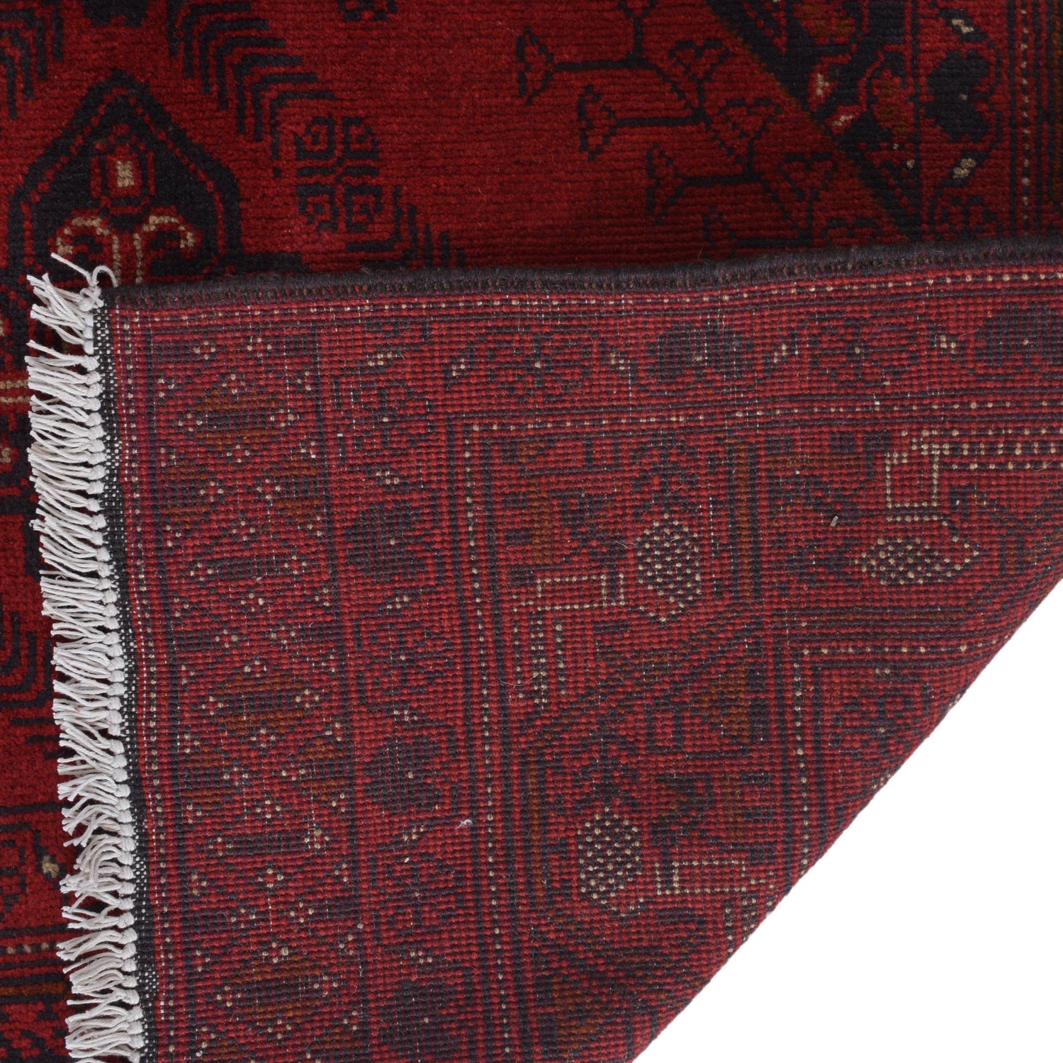 Red Khal Mohammadi Rug 3' 7" x 4' 6" (ft) - No. B30058
