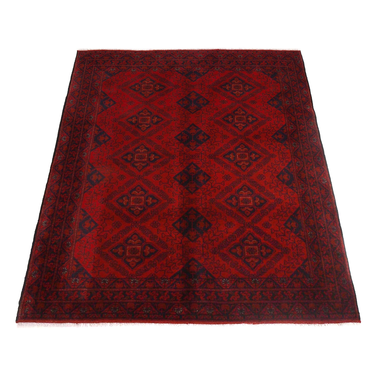 Red Color Khal Mohammadi Carpet 4' 10" x 6' 5" (ft) - No. B30060