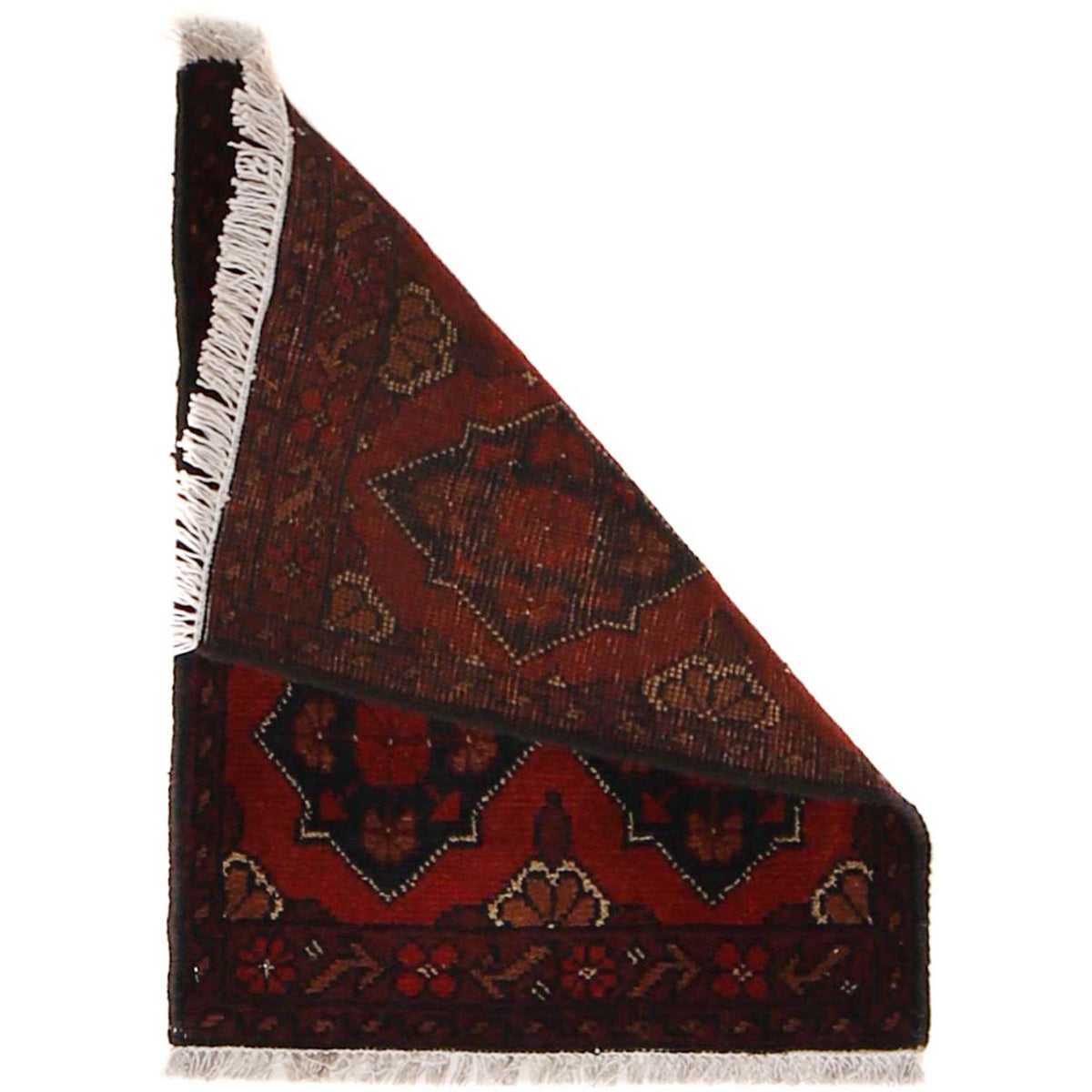 Authentic Hand Knotted Afghan Red Color Khal Mohammadi.