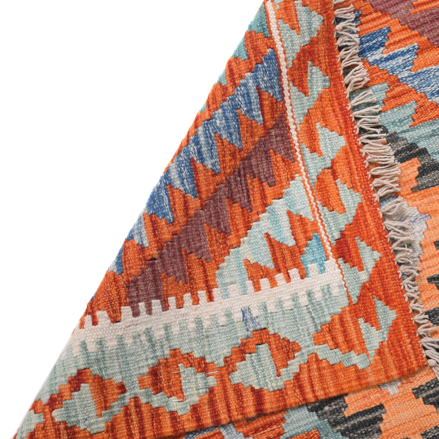 Vegetable Kelim Runner 2' 7" x 7' 1" (ft)- No. B30463