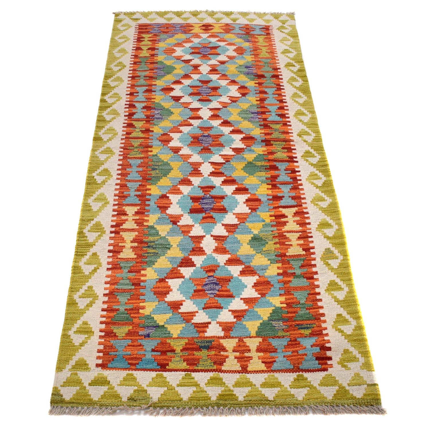 Vegetable Kilim Runner 2' 3" x 6' 6" (ft)- No. B30470