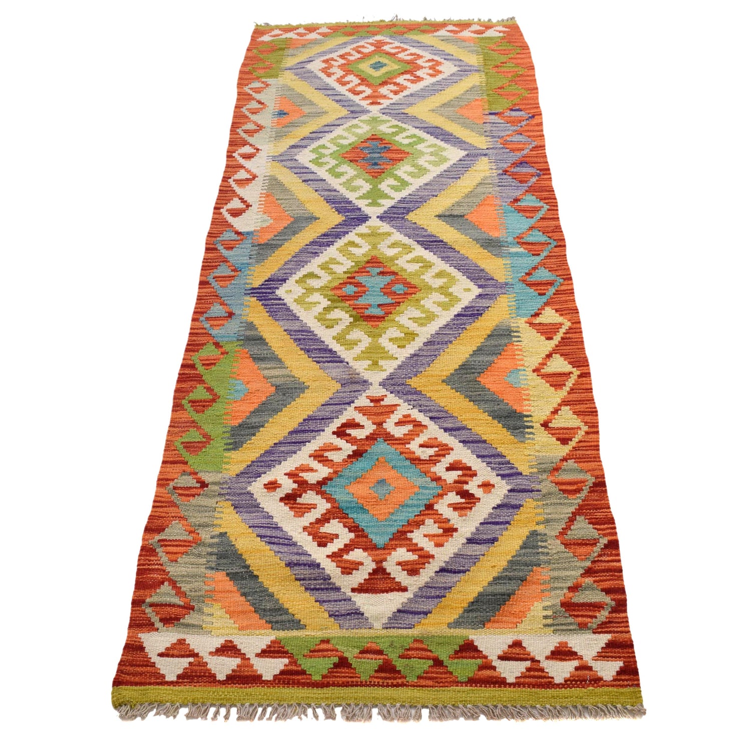 Vegetable Kilim Runner 2' 3" x 6' 6" (ft)- No. B30487