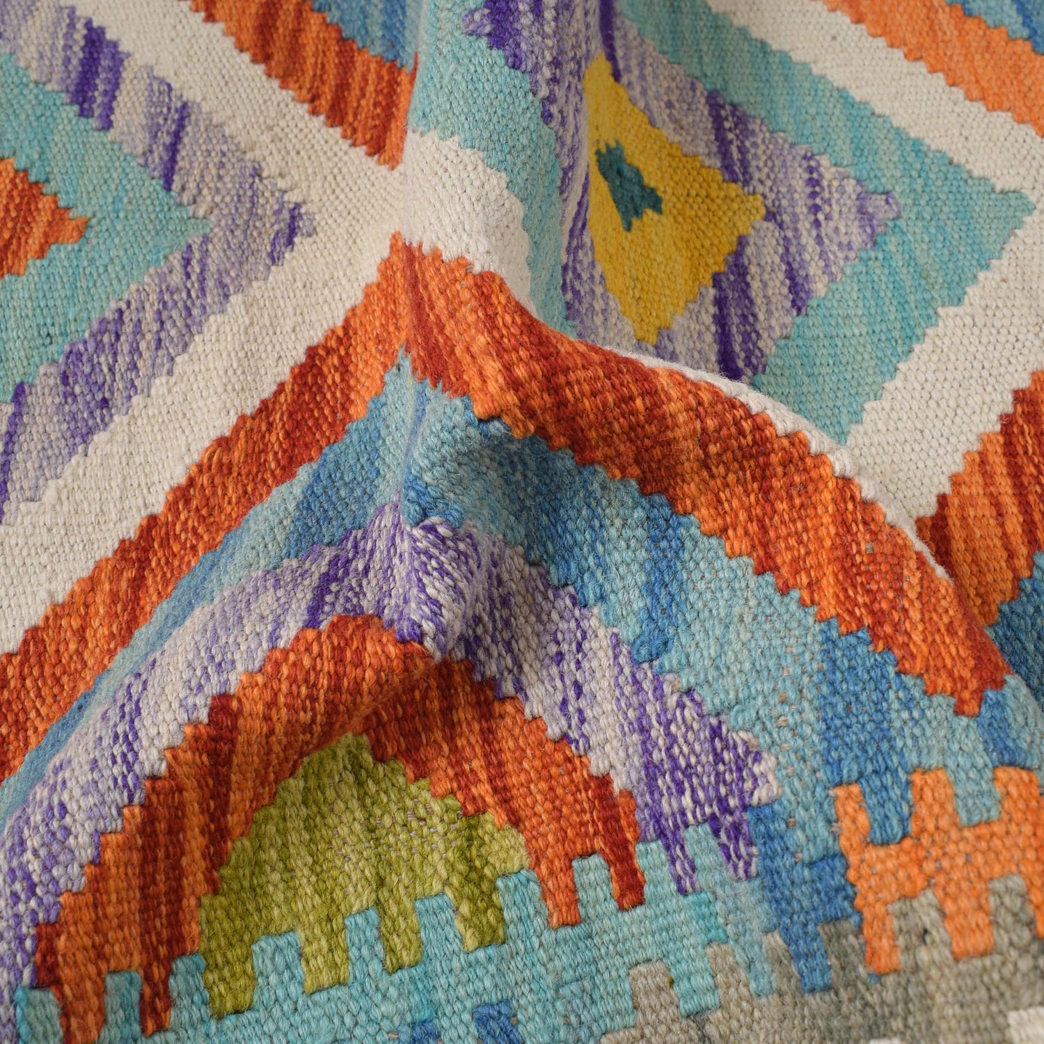 Vegetable Kelim Runner 2' 2" x 6' 3" (ft)- No. B30518