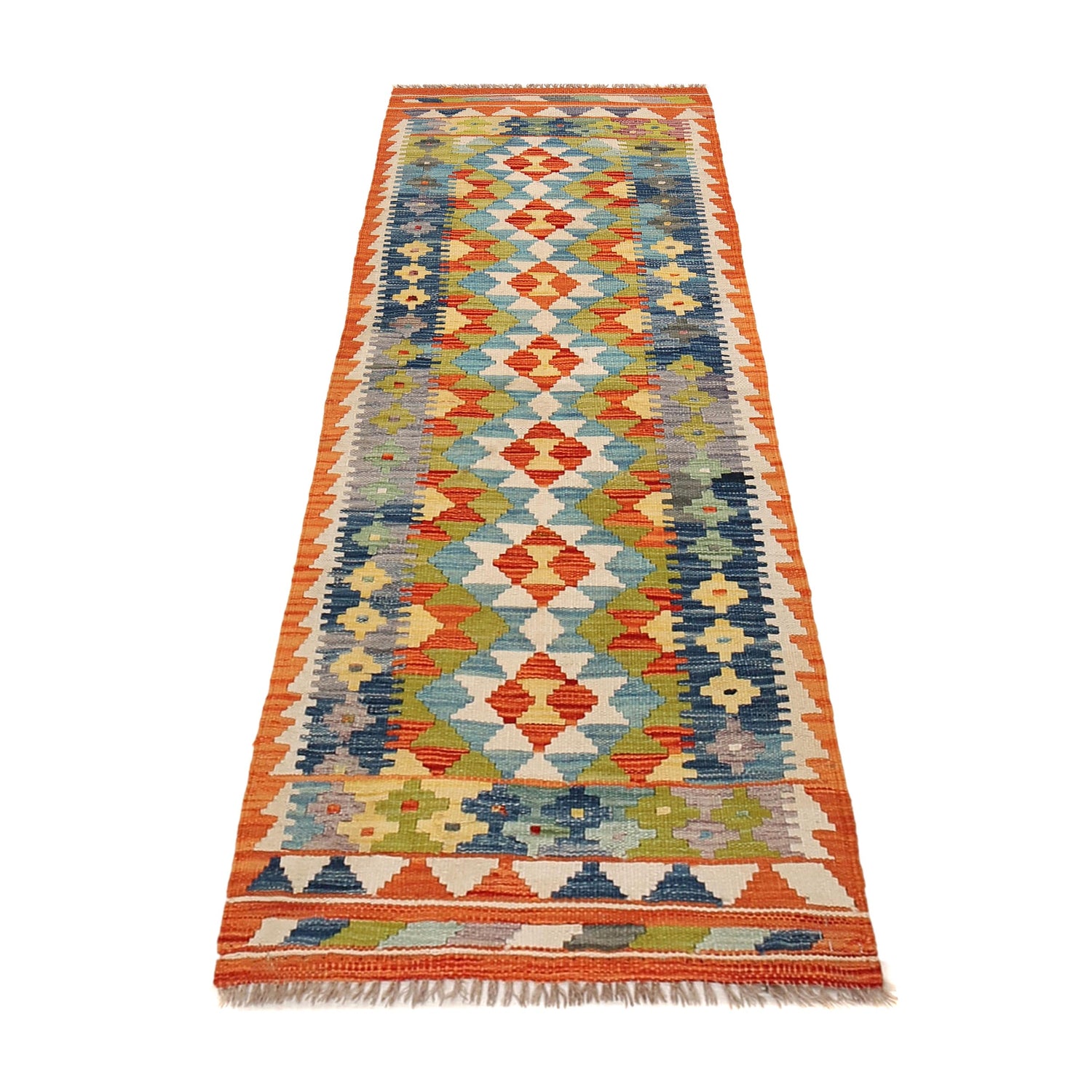 Vegetable Kilim Runner 2' 2" x 6' 3" (ft)- No. B30528