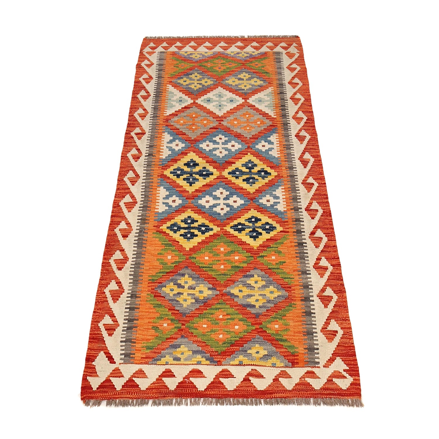 Vegetable Kilim Runner 2' 8" x 6' 6" (ft)- No. B30539