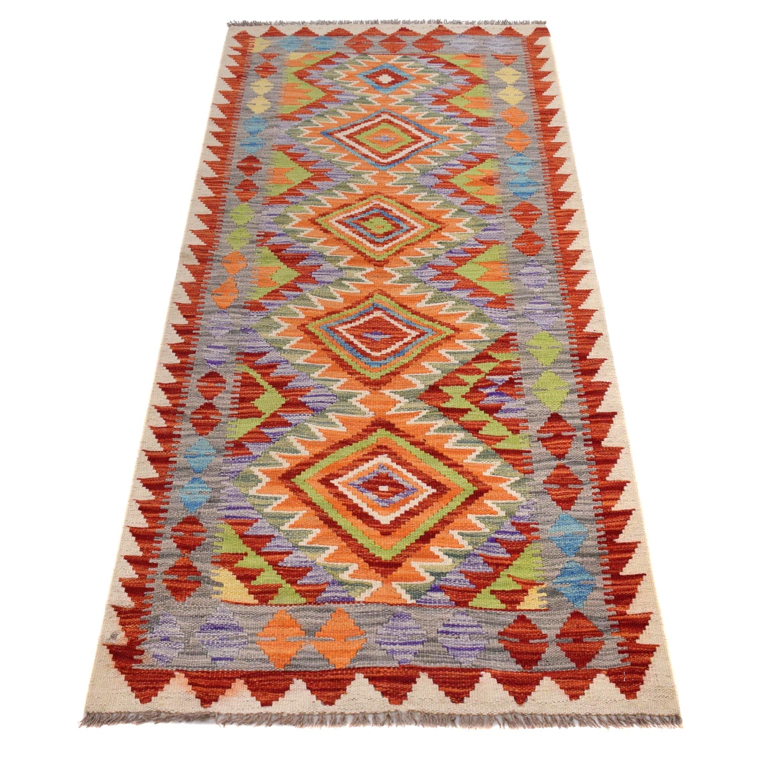 Vegetable Kilim Runner 2' 5" x 6' 2" (ft)- No. B30544