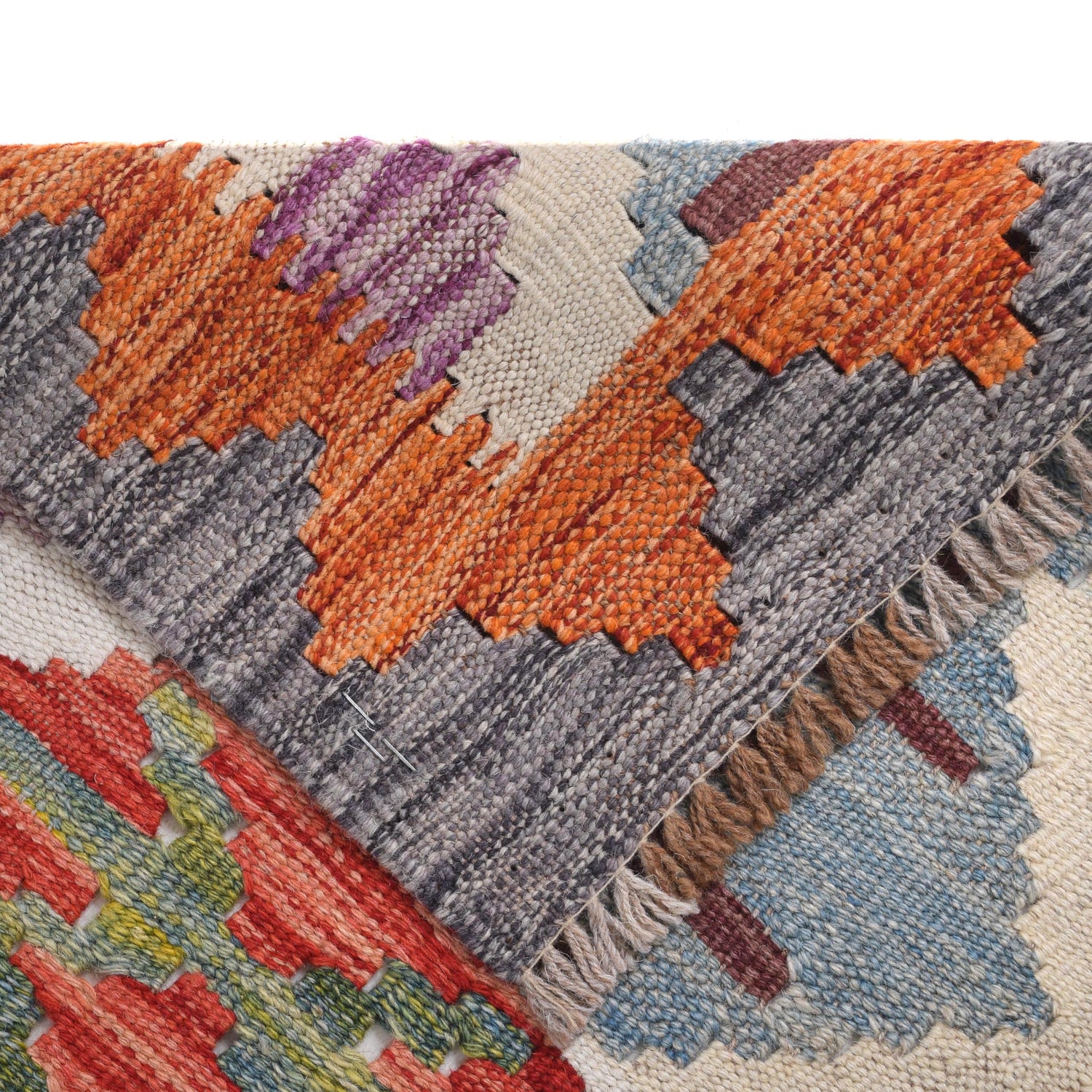 Vegetable Kilim Runner 2' 1" x 6' 5" (ft)- No. B30547