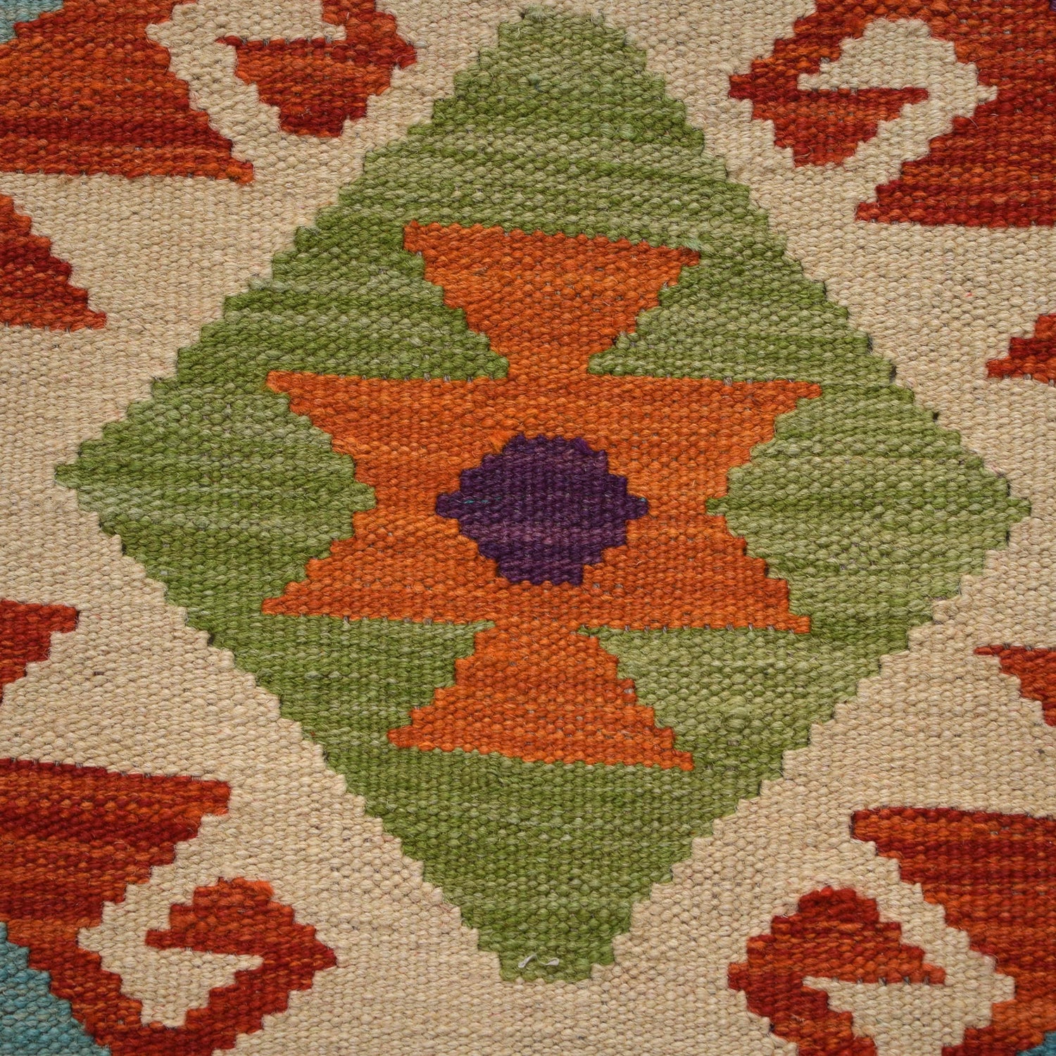 Handmade Vegetable Kelim 4' 11" x 6' 8" (ft) - No. B30591