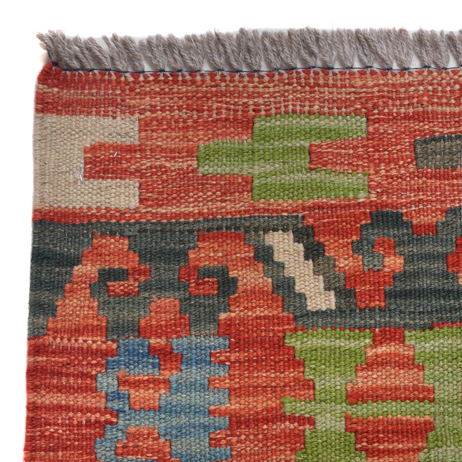 Handmade Vegetable Kelim 6' 7" x 9' 9" (ft) - No. B30592