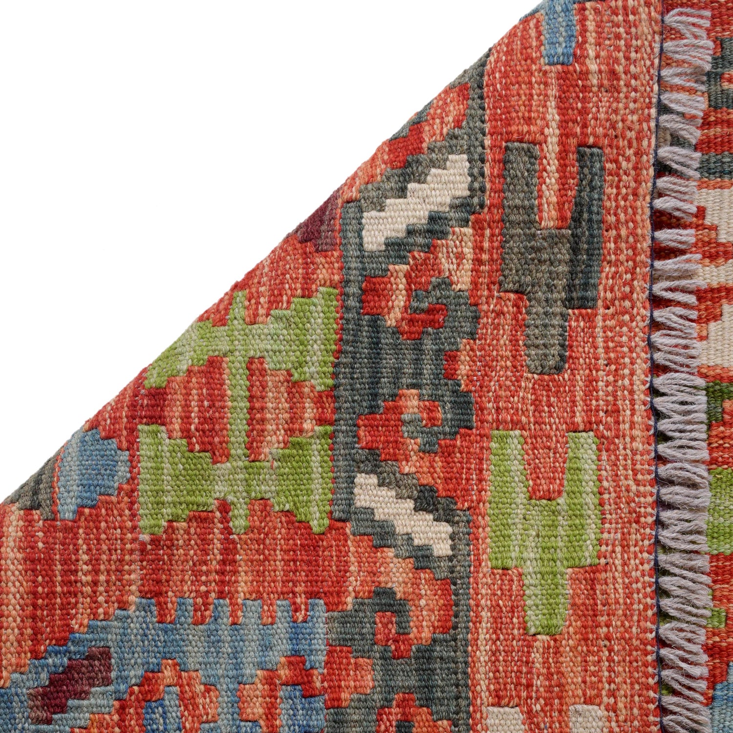 Handmade Vegetable Kelim 6' 7" x 9' 9" (ft) - No. B30592