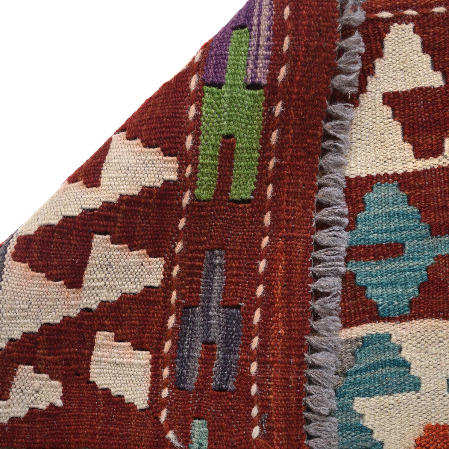 Handmade Vegetable Kilim 5' 3" x 6' 10" (ft) - No. B30597