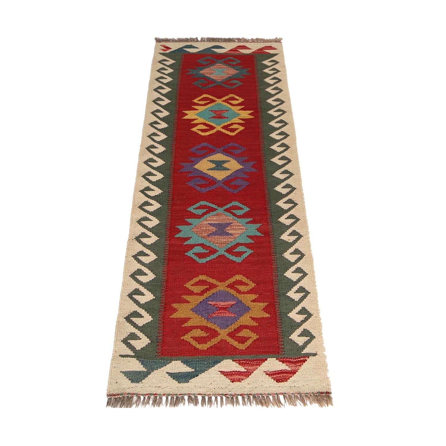 Vegetable Kilim Runner 1' 9" x 5' 2" (ft)- No. B30615