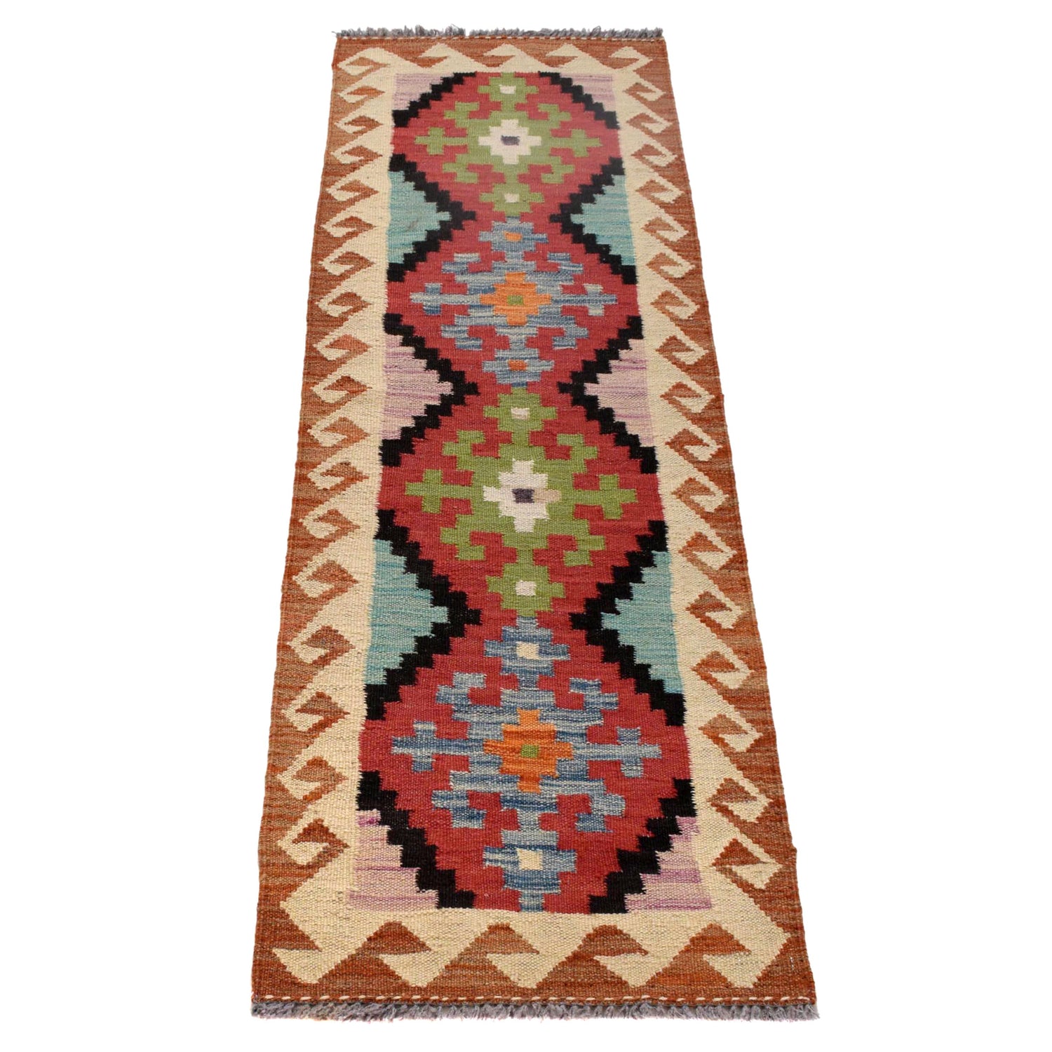 Vegetable Kelim Runner 1' 7" x 4' 9" (ft)- No. B30616