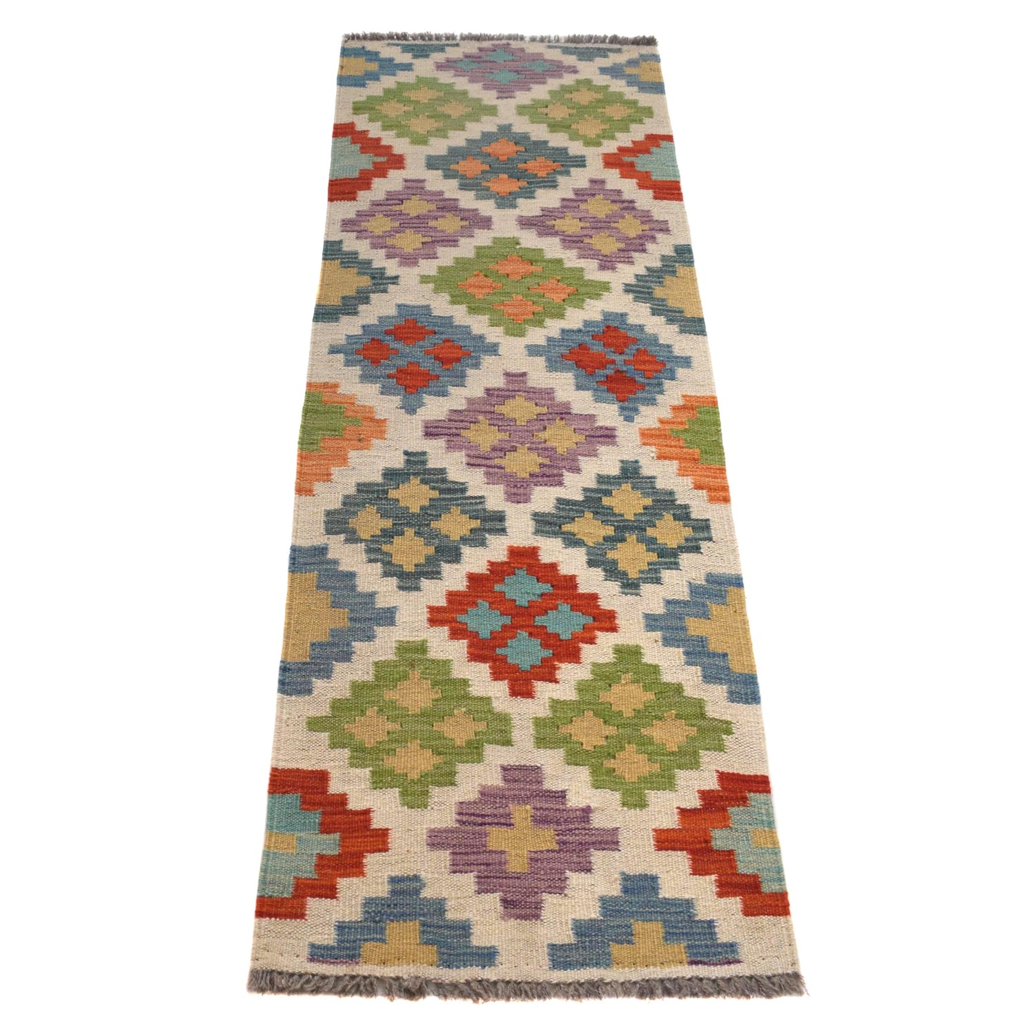 Vegetable Kilim Runner 1' 5" x 5' 1" (ft)- No. B30621