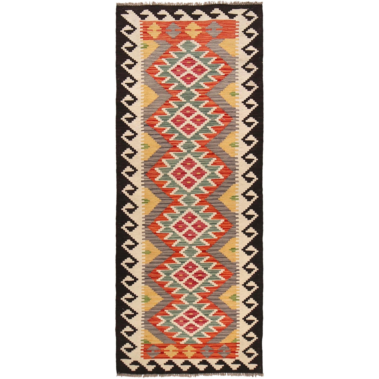Vegetable Kilim Runner 2' 9" x 8' 0" (ft) - No. B30630
