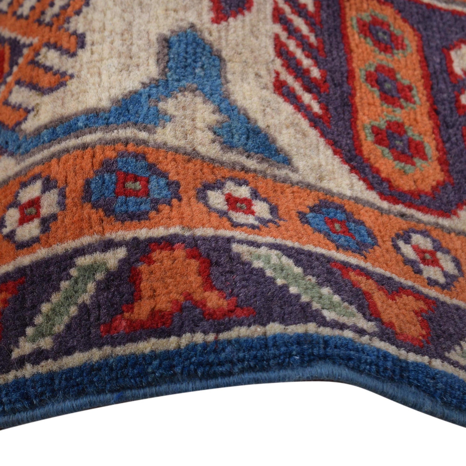 Blue Color Kazak Carpet 6' 9" x 9' 7" (ft) - No. B30654