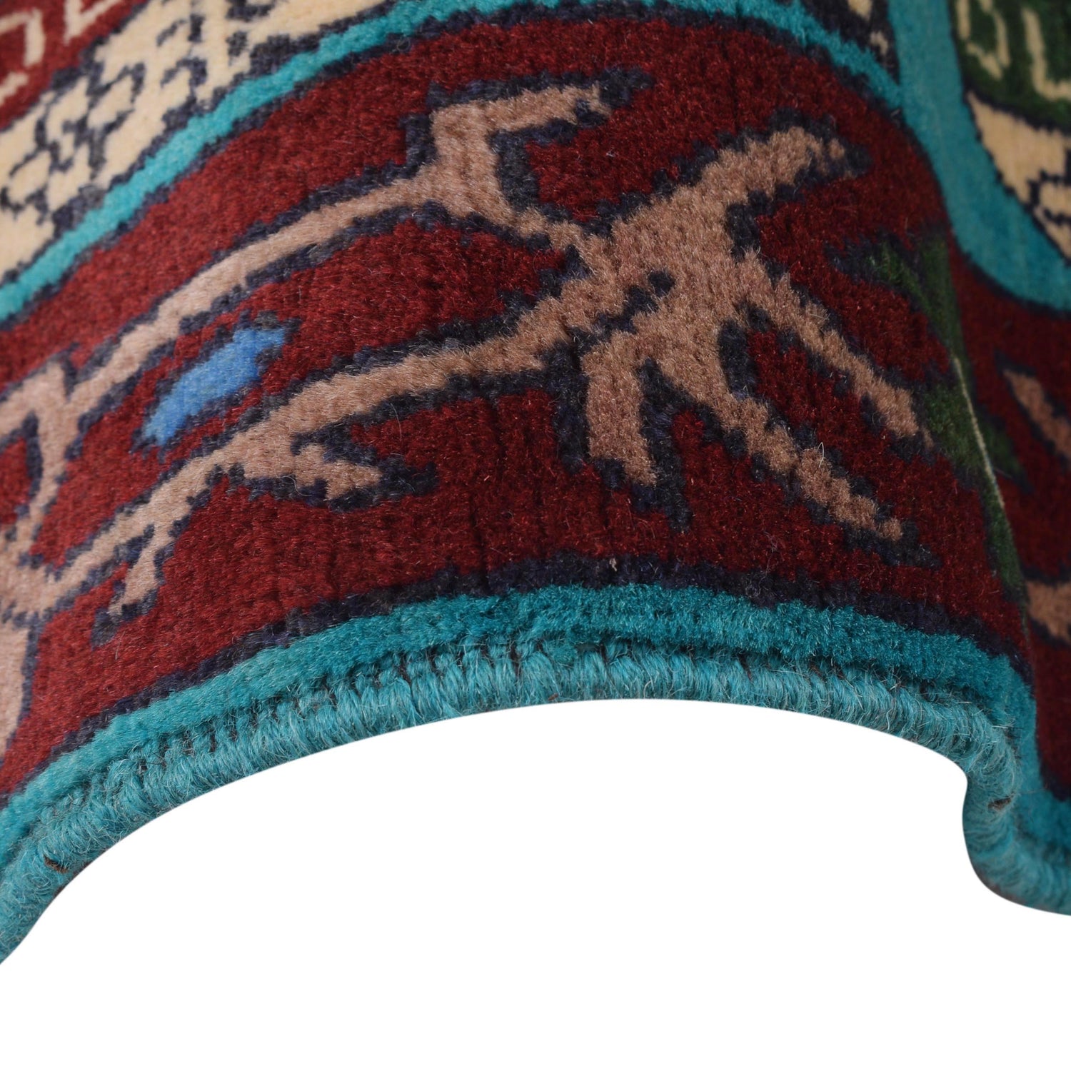 Blue Color War Rug 4' 0" x 6' 0" (ft) - No. B30664