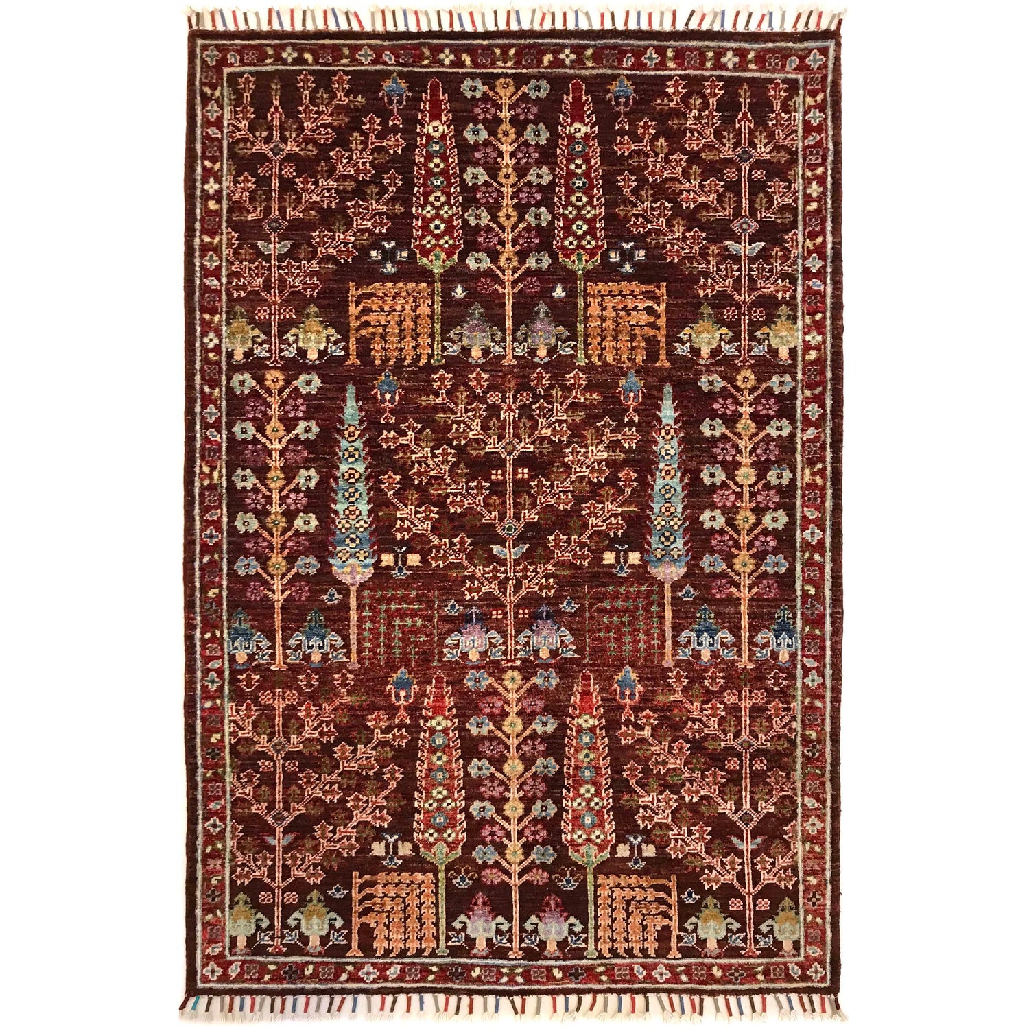 Artisan Tree of Life Carpet 3' 5" x 5' 0" (ft) - No. B31328