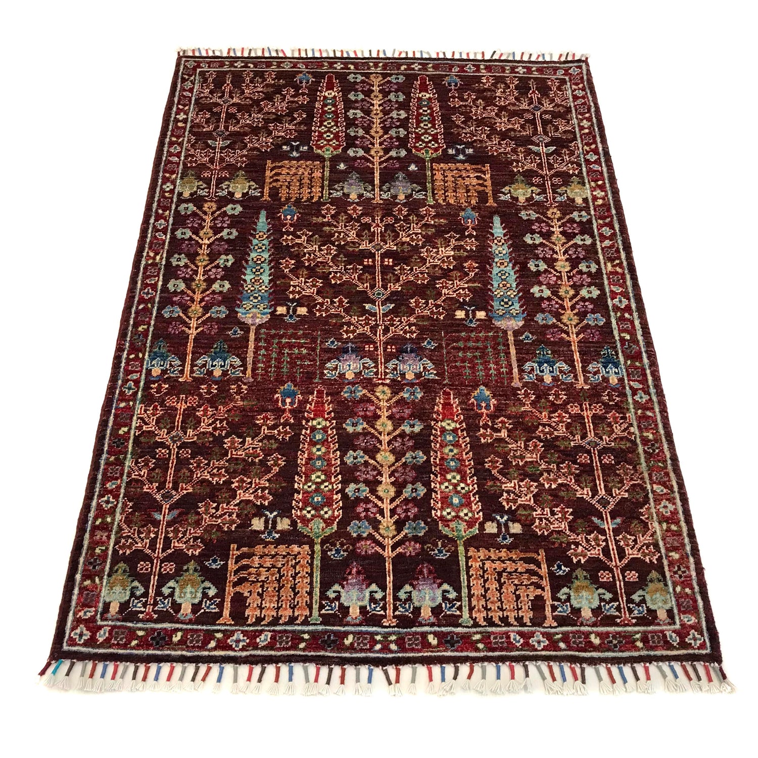 Artisan Tree of Life Carpet 3' 5" x 5' 0" (ft) - No. B31328