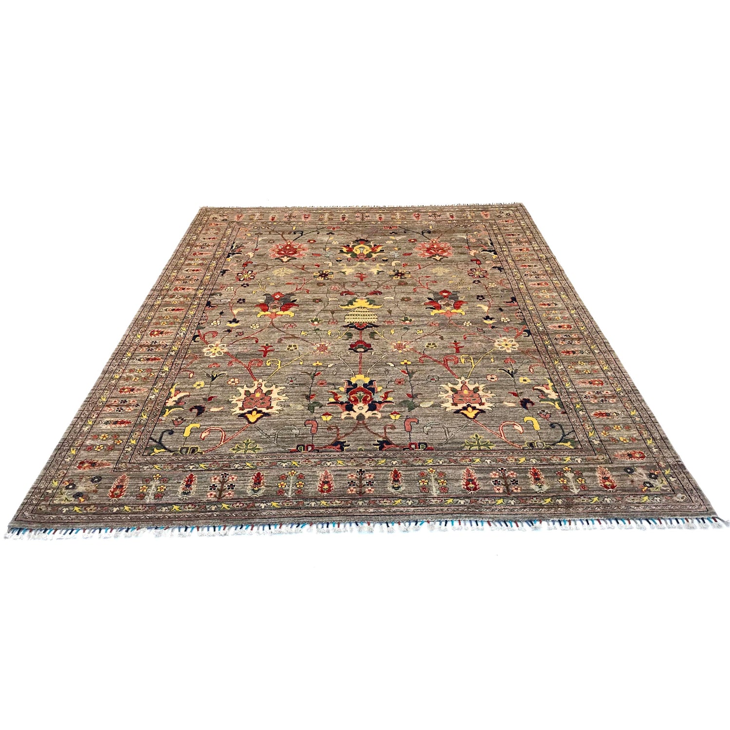 Handmade Sultani Area Rug 8' 0" x 9' 10" (ft) - No. B31397