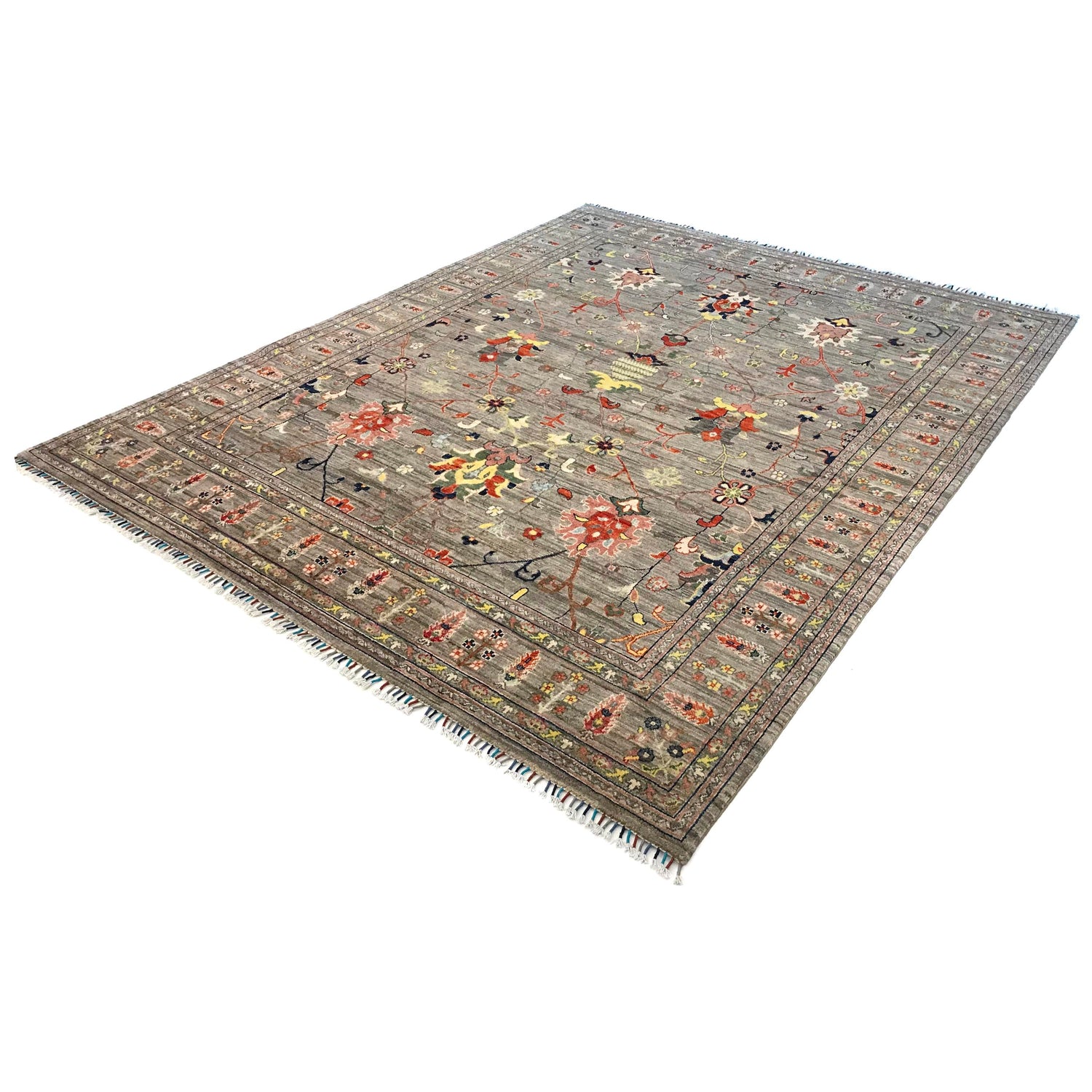 Handmade Sultani Area Rug 8' 0" x 9' 10" (ft) - No. B31397